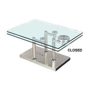  8164 Two Rectangular Motion Clear Glass Tops: Home 