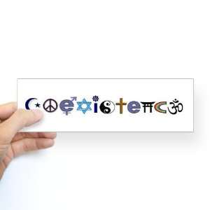  Coexistence Islam Bumper Sticker by  Automotive