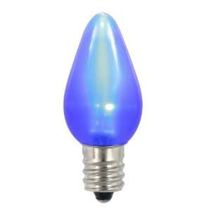   of 25 Blue LED C7 Satin Christmas Replacement Bulbs: Home Improvement