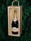 Wood Champagne Wine Gift Box Crate Clear Front Panel