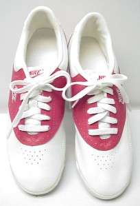 ViNTaGe 1988 88 NIKE SPIRIT Cheerlead Saddle Shoes! White & Red 