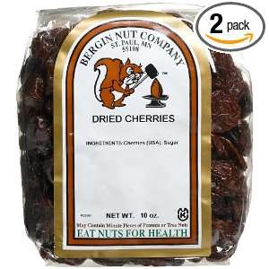 Bergin Nut Company Cherries Dried, 10 Ounce Bags (Pack of 2)  