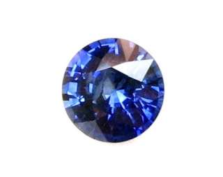   Mined Loose Gem Round Royal Blue Sapphire 6.1x4 mm ( WxD )  