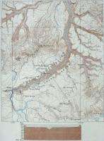 1908 ANTIQUE TOPOGRAHIC MAP: YELLOWSTONE NATIONAL PARK  