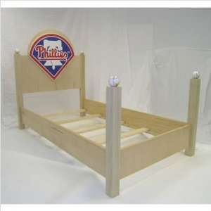    St. Louis Cardinals Bed Size Twin, Finish Natural