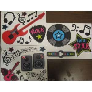  ) with Guitars, Guitar Picks, Music Notes, Speakers