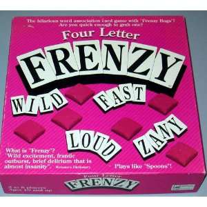    Four Letter Frenzy Word Association Card Board Game: Toys & Games