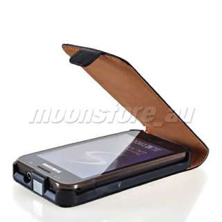 COW SKIN LEATHER FLIP POUCH CASE COVER FOR SAMSUNG I9003 GALAXY SL 