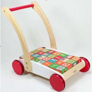  pull & push block car for kid wooden car Toys & Games