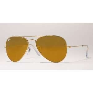  Ray Ban Sunglasses RB3025 Aviator Large Metal / Frame: Gold Lens 