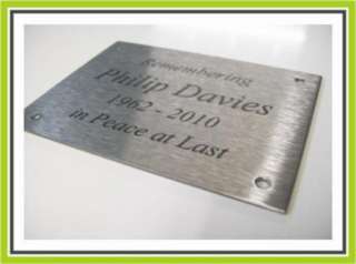 LASER ENGRAVING STAINLESS STEEL PLAQUE, PLATE  