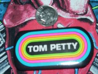 Tom Petty TP Concert Tour KLOS 95.5 Radio Station Vtg Pin PinBack 
