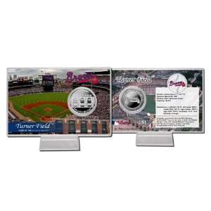  Atlanta Braves Turner Field Silver Coin Card: Sports 