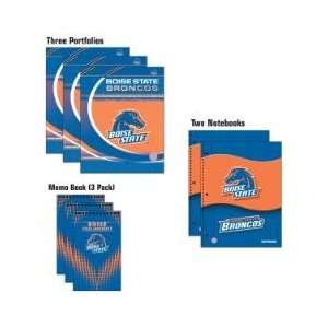 BOISE STATE BRONCOS Logo School Combo 8 Pack   (3) Two 