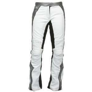  Joe Rocket Trixie Ladies Motorcycle Pants Gunmetal/White 