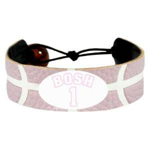  NBA Miami Heat Chris Bosh Pink Jersey Bracelet: Sports 