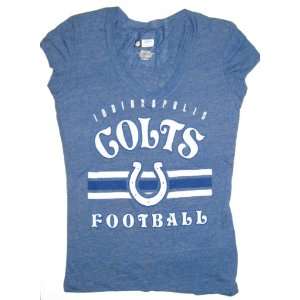  Indianapolis Colts NFL Womens Team Apparel Tri Blend V 
