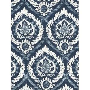  Schumacher Sch 173952 Abaza Resist   Indigo Fabric Arts 