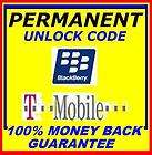 UNLOCK CODE FOR TMOBILE BLACKBERRY 9700 8700g 8800 8820