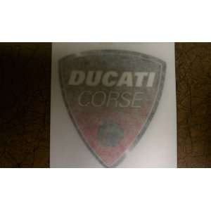  DUCATI CORSE MOTORCYCLE DECAL GRAPHIC 2 RED Everything 