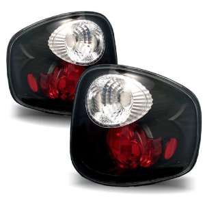  97 00 Ford F 150 Flaresdie Black Tail Lights: Automotive