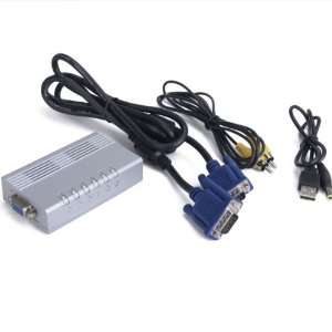   PC VGA to TV Video Signal Converter Box For PC Laptop Electronics
