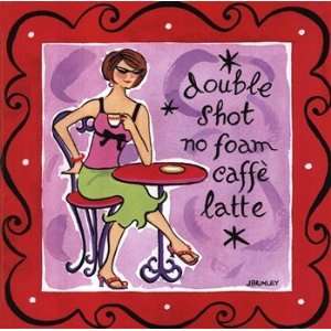   Girl Talk Latte   Poster by Jennifer Brinley (10x10)