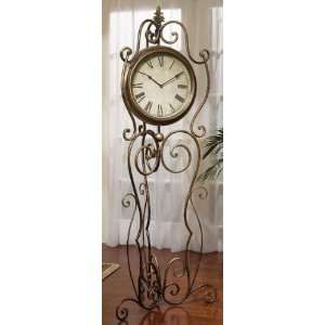    70 Free Standing Royal Victorian Iron Scroll Clock