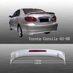    03 08 Toyota Corolla Spoiler Wing OE Style W/ LED Automotive