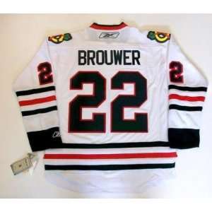  Troy Brouwer Chicago Blackhawks Real Rbk Jersey Road 