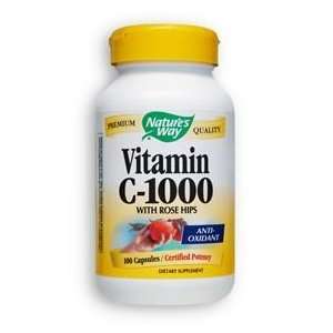 Vitamin C 1000 Rose Hips 100 Cp