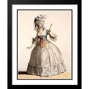  Achille Deveria Framed and Double Matted 25x29 Costume 