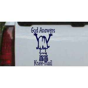   Answers Knee mail Girl Christian Car Window Wall Laptop Decal Sticker