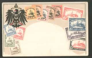 German South West Africa Postage Stamps on Postcard  