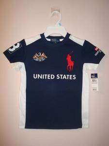 NWT Polo by Ralph Lauren United States Big Pony Boys T Shirt Size 5 