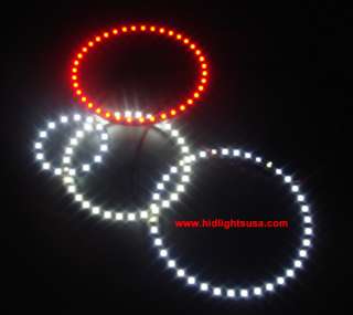 2x24 White SMD LED 80mm ANGEL EYE Head Ring lights Lamp  