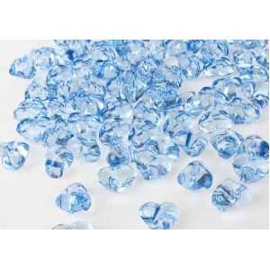 Smooth Hard Transluscent Plastic Heart Shaped Beads for Table Scatters 