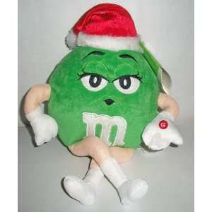    Green M&M Plush Musical Christmas Animated Shaker: Toys & Games