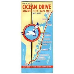  Ocean Drive Brochure & Map Atlantic City Cape May 