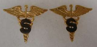   officer pins scarce original pair of world war two era 1940s vintage