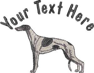 Greyhound Dog Custom Name Personalized Embroidery Wind Shirt Small 