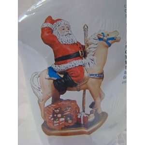   Ready to Paint Plaster: Santas Carousel Ride Horse: Home & Kitchen