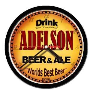  ADELSON beer and ale wall clock: Everything Else