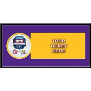  2012 BCS Championship Single Ticket Frame   LSU Tigers 