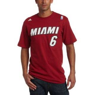 NBA Miami Heat Lebron James Mens Name & Number Tee