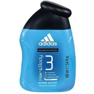  Adidas Hair and Body After Sport Shower Gel 3.4 Oz Beauty