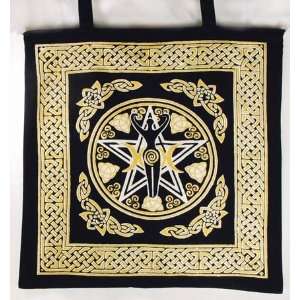 Pentagram Goddess Tote Bag Wiccan Wiccca Pagan Religious Spiritual New 