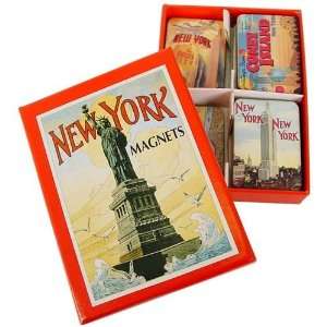  Cavallini Boxed Magnets Set: New York Theme Vintage images 
