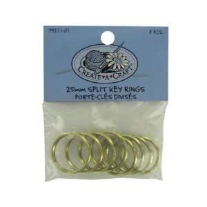  Split key rings, pack of 8 (Wholesale in a pack of 24 
