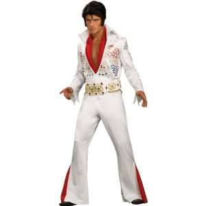   Rubies Costumes Elvis Grand Heritage Adult Costume / White   One Size